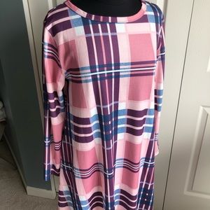 Plaid swing dress